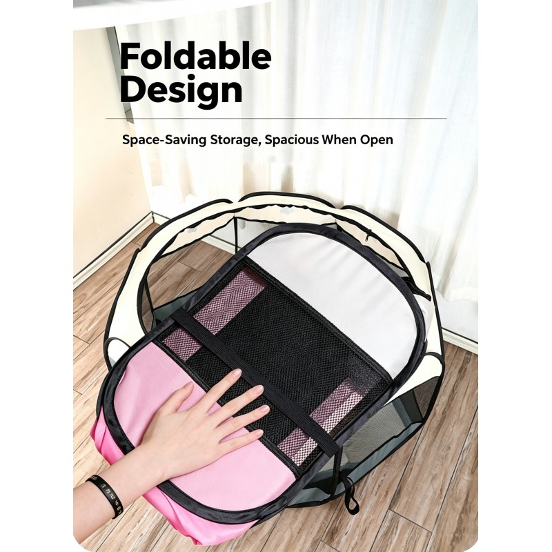 Foldable Octagonal Pet Playpen | Paws of Oz