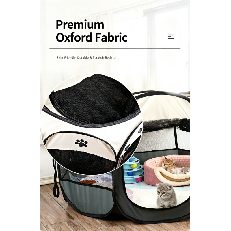 Foldable Octagonal Pet Playpen | Paws of Oz