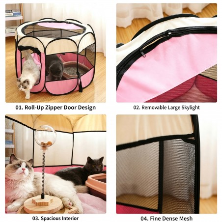 Foldable Octagonal Pet Playpen | Paws of Oz