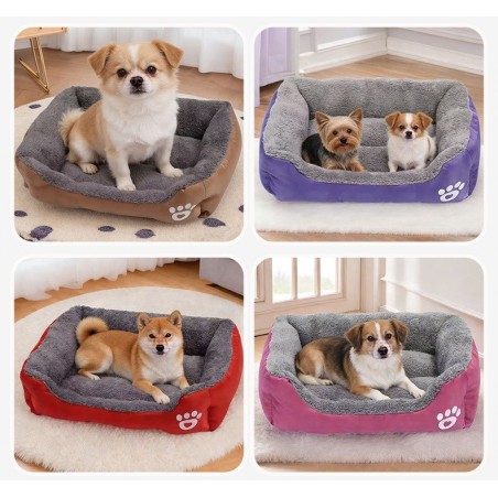 Warm Plush Dog Bed, Washable & Non-Slip | Paws of Oz