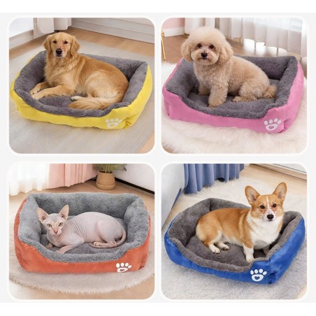 Warm Plush Dog Bed, Washable & Non-Slip | Paws of Oz