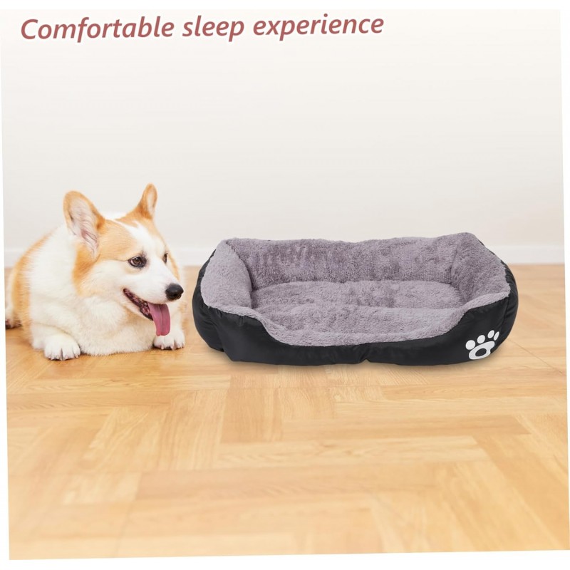 Warm Plush Dog Bed, Washable & Non-Slip | Paws of Oz