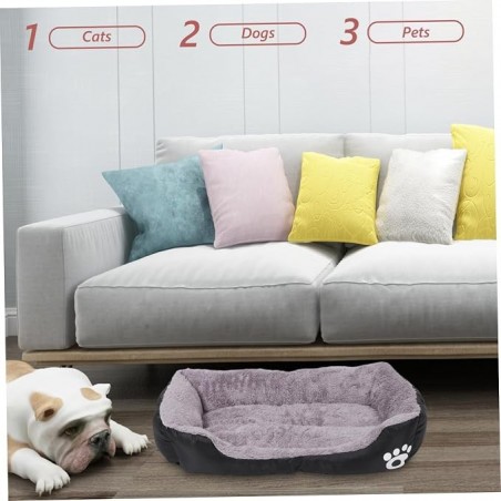 Warm Plush Dog Bed, Washable & Non-Slip | Paws of Oz