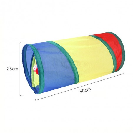 Foldable Rainbow Cat Tunnel Toy | Paws of Oz
