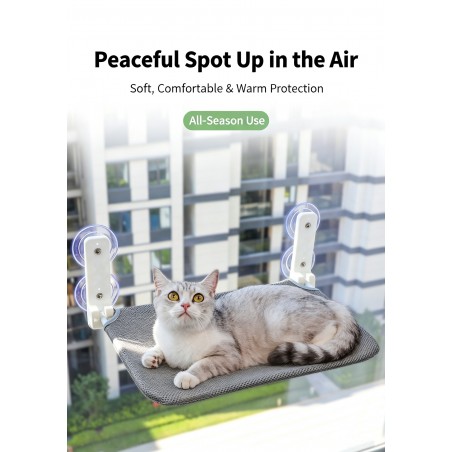 Window-Mount Cat Hammock Perch | Paws of Oz