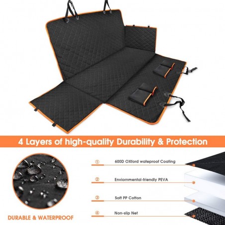 4-in-1 Waterproof Dog Car Seat Cover | Paws of Oz