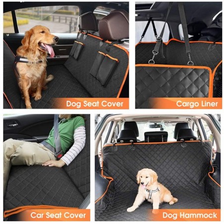 4-in-1 Waterproof Dog Car Seat Cover | Paws of Oz