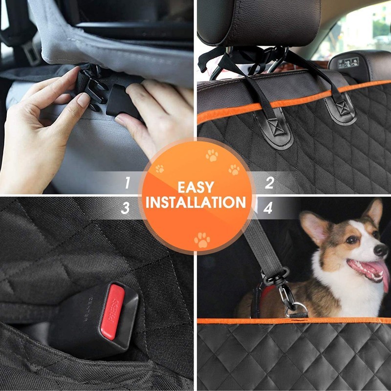 4-in-1 Waterproof Dog Car Seat Cover | Paws of Oz