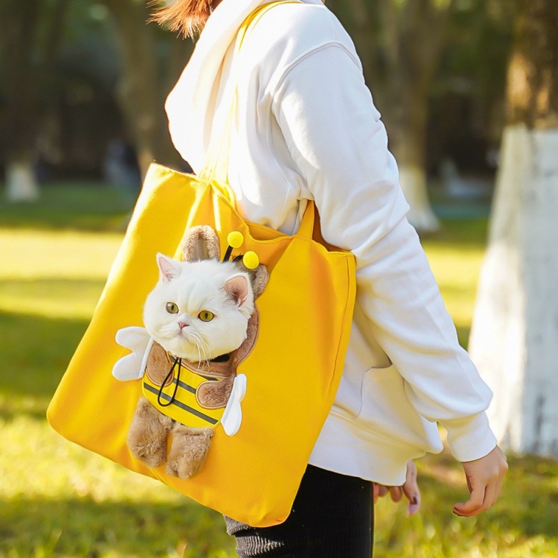Foldable Cartoon Pet Carrier Tote Bag | Paws of Oz