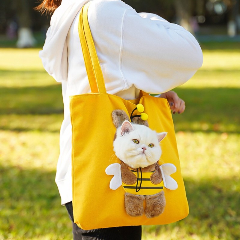 Foldable Cartoon Pet Carrier Tote Bag | Paws of Oz