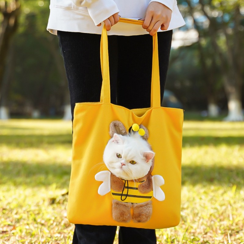 Foldable Cartoon Pet Carrier Tote Bag | Paws of Oz