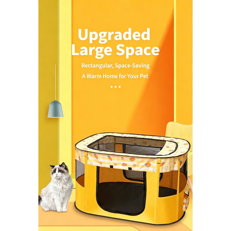Foldable Mesh Pet Playpen for Kittens | Paws of Oz