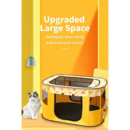 Foldable Mesh Pet Playpen for Kittens | Paws of Oz