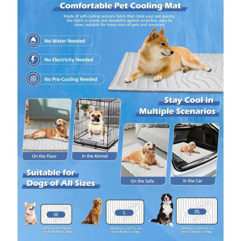 Dual-Sided Self-Cooling Pet Mat | Paws of Oz