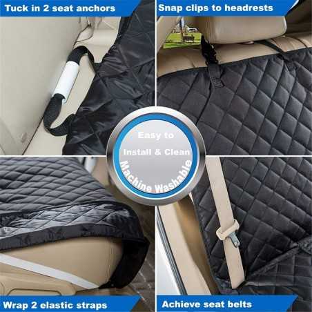 Waterproof Non-Slip Rear Dog Seat Cover | Paws of Oz