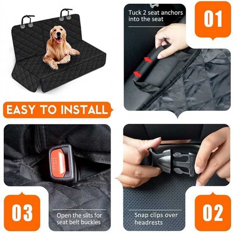 Waterproof Non-Slip Rear Dog Seat Cover | Paws of Oz