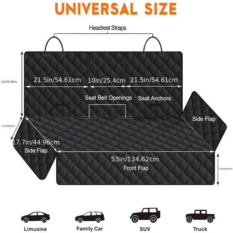 Waterproof Non-Slip Rear Dog Seat Cover | Paws of Oz