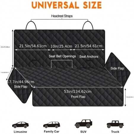 Waterproof Non-Slip Rear Dog Seat Cover | Paws of Oz