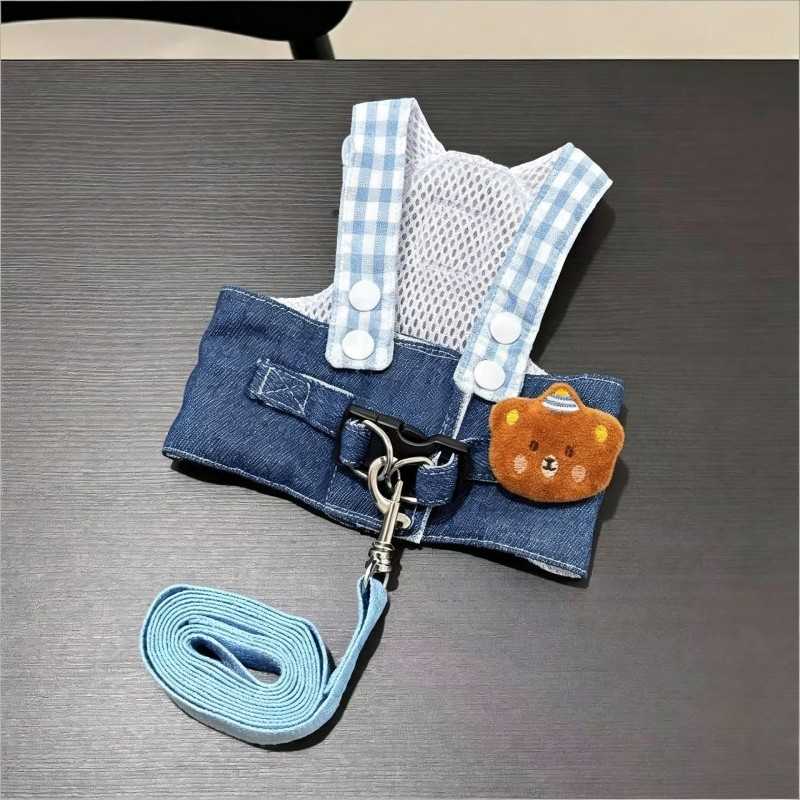 Denim Pet Harness & Leash Set | Paws of Oz