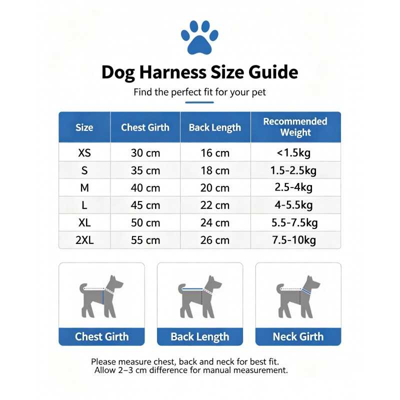 Denim Pet Harness & Leash Set | Paws of Oz