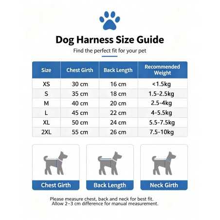 Denim Pet Harness & Leash Set | Paws of Oz