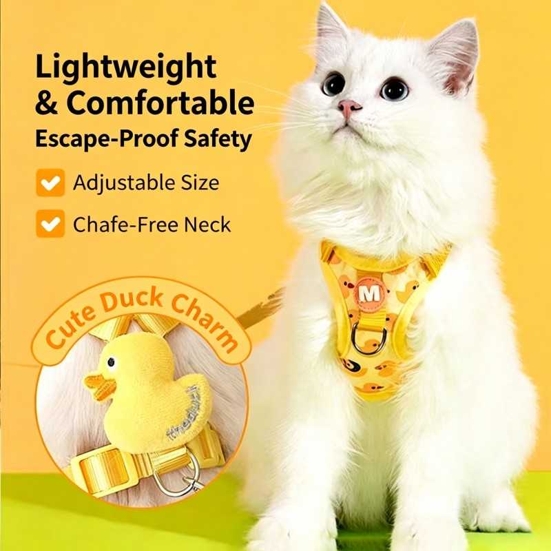 Escape-Proof Soft Pet Harness & Leash Set | Paws of Oz