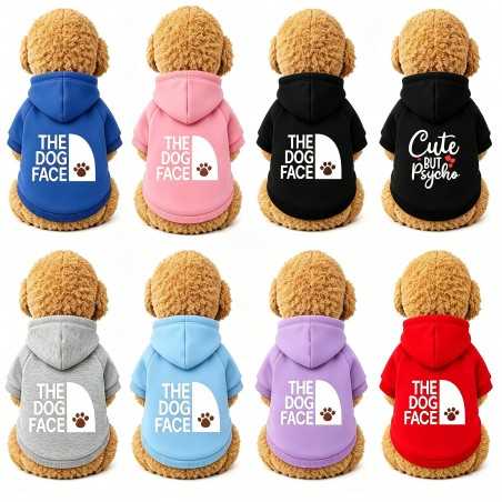Chihuahua Dog Face Print Hoodie | Paws of Oz