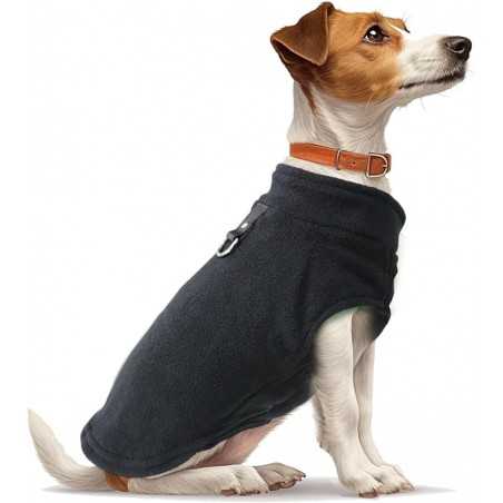 Fleece Dog Jumper with D-Ring | Paws of Oz