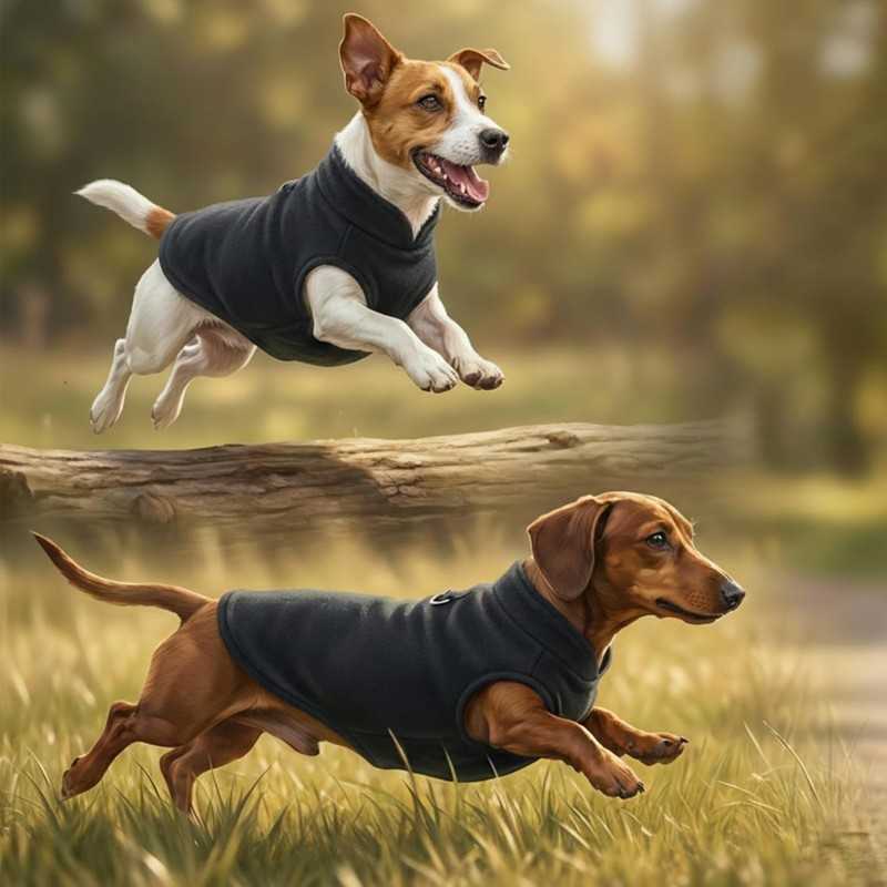 Fleece Dog Jumper with D-Ring | Paws of Oz