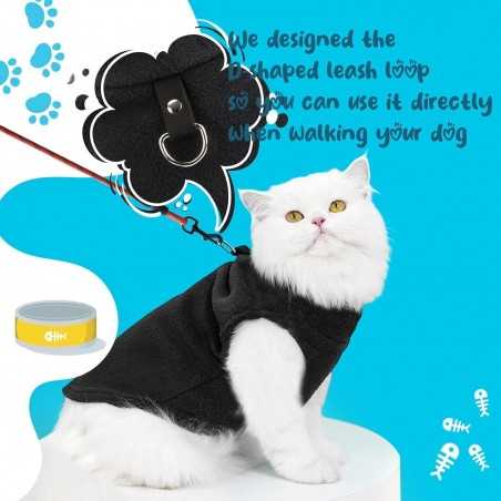 Fleece Dog Jumper with D-Ring | Paws of Oz