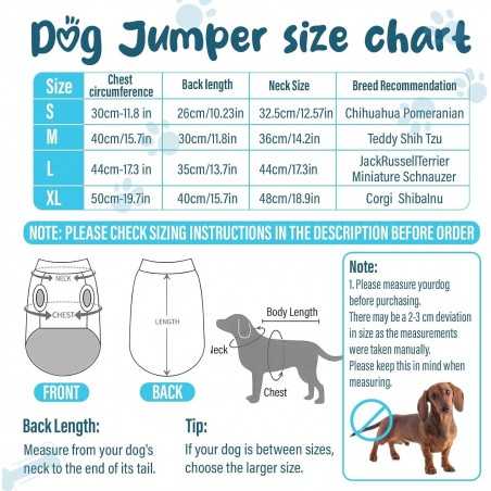 Fleece Dog Jumper with D-Ring | Paws of Oz