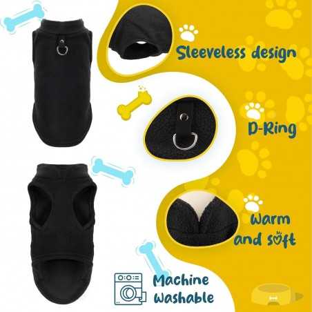 Fleece Dog Jumper with D-Ring | Paws of Oz