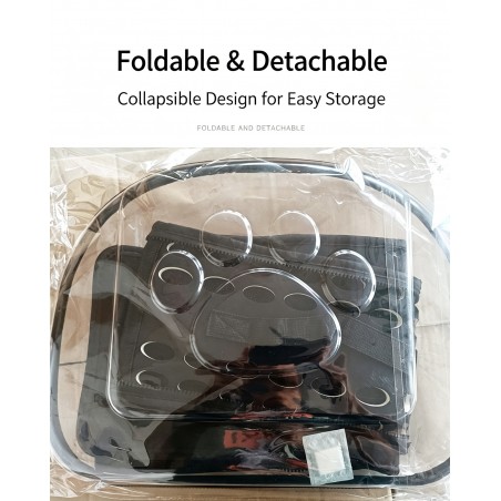 Foldable Transparent Pet Carrier for Cats | Paws of Oz