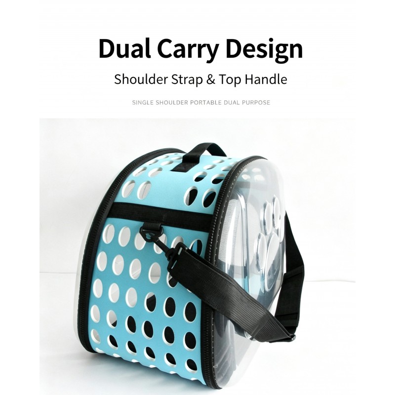 Foldable Transparent Pet Carrier for Cats | Paws of Oz